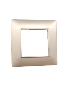 Plaque Vimar Plana 2 modules, nickel mat 14642.21